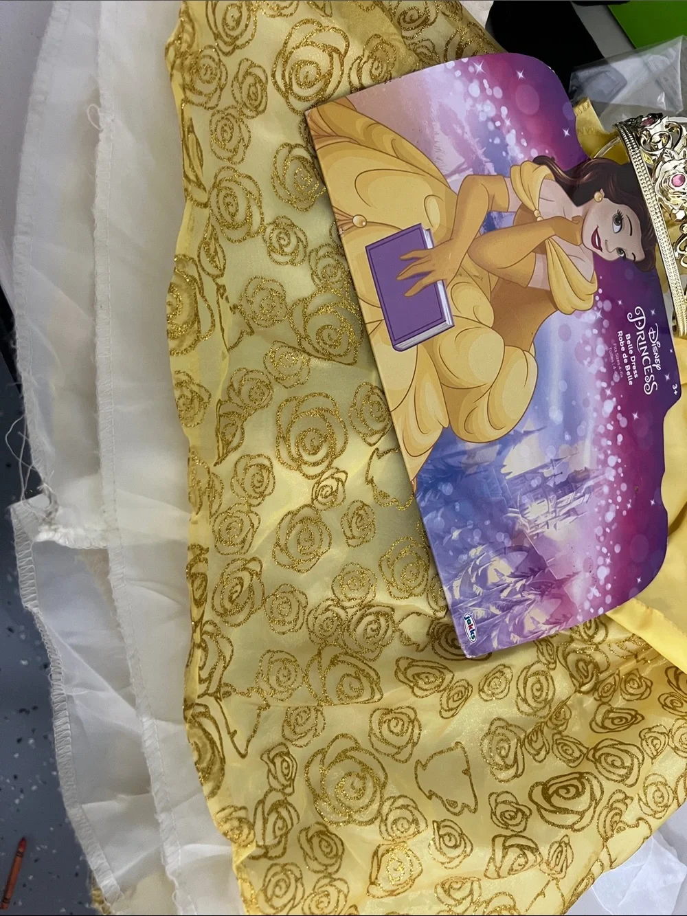 Disney Princess Belle Yellow Sparkle Dress for Kids